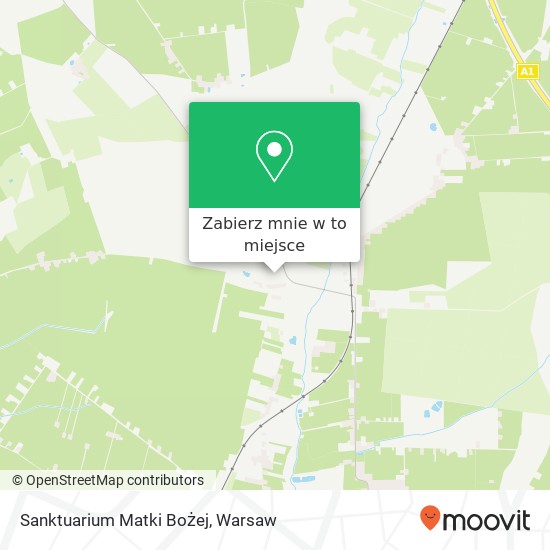 Mapa Sanktuarium Matki Bożej