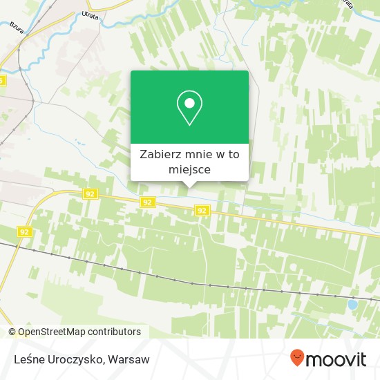 Mapa Leśne Uroczysko