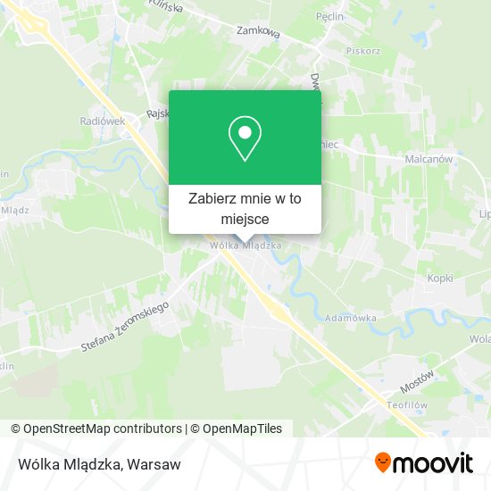 Mapa Wólka Mlądzka