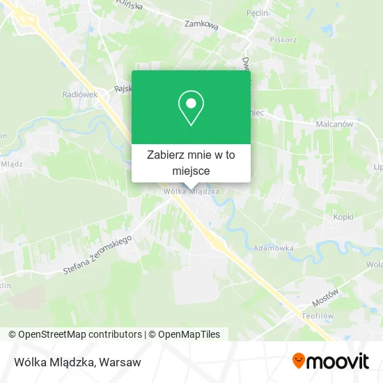 Mapa Wólka Mlądzka