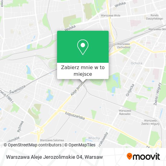 Mapa Warszawa Aleje Jerozolimskie 04