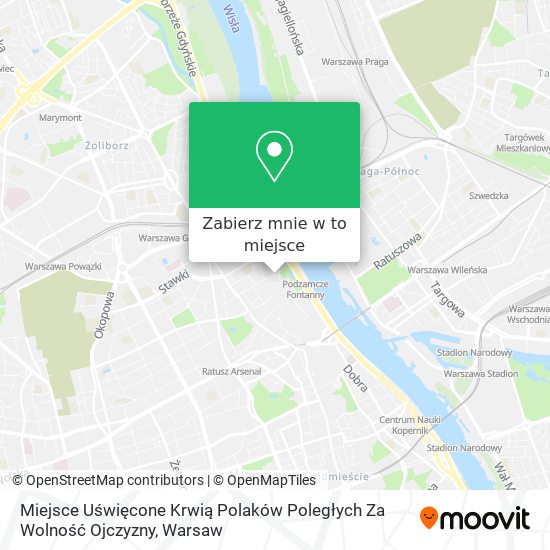 Mapa Miejsce Uświęcone Krwią Polaków Poległych Za Wolność Ojczyzny