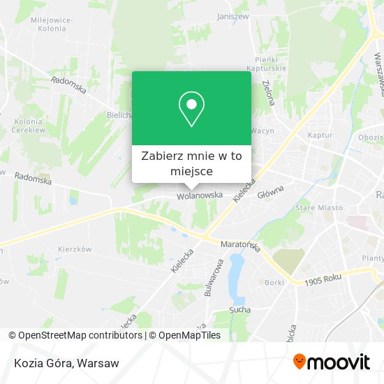 Mapa Kozia Góra