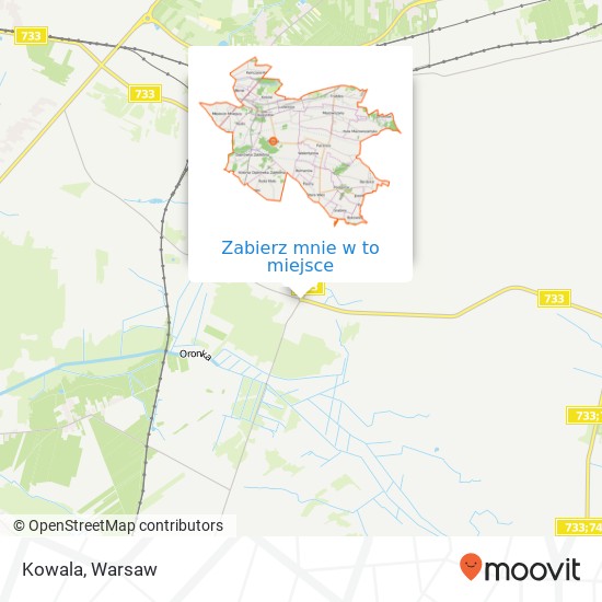 Mapa Kowala