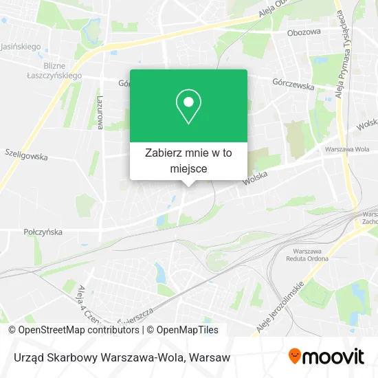 Mapa Urząd Skarbowy Warszawa-Wola