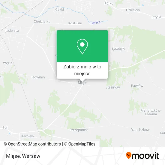 Mapa Miąse