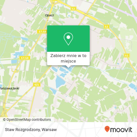 Mapa Staw Rozgrodzony