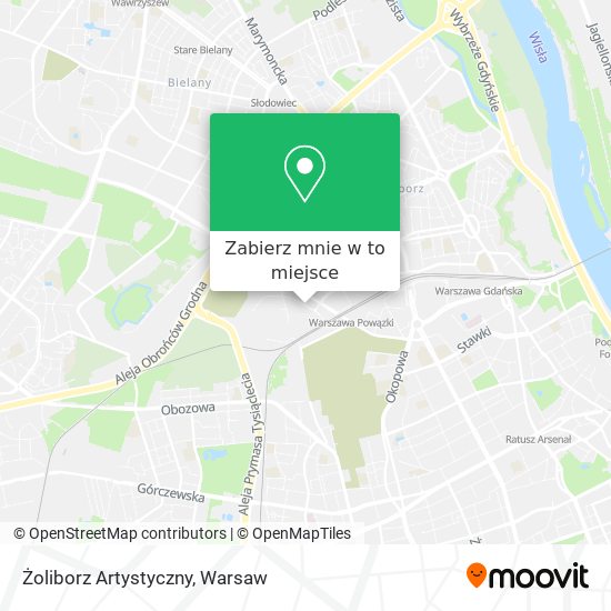 Mapa Żoliborz Artystyczny