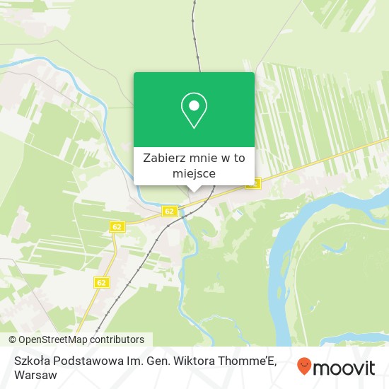 Mapa Szkoła Podstawowa Im. Gen. Wiktora Thomme’E