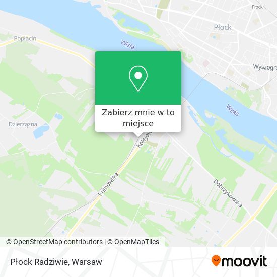 Mapa Płock Radziwie