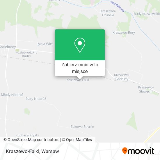 Mapa Kraszewo-Falki