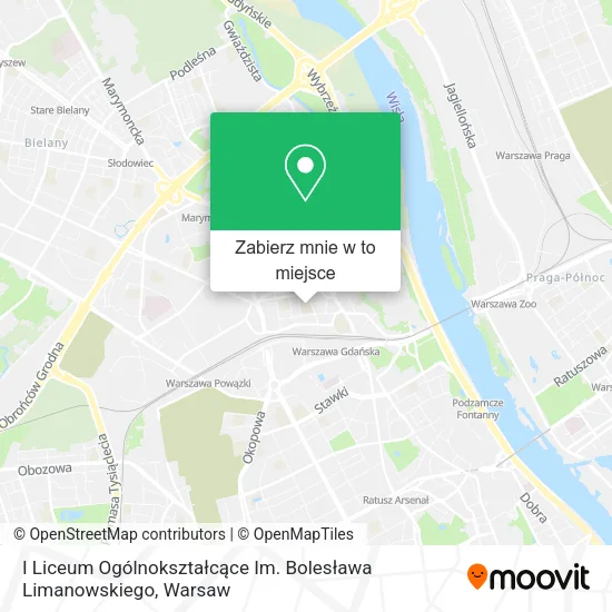 Mapa I Liceum Ogólnokształcące Im. Bolesława Limanowskiego