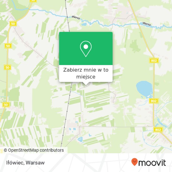 Mapa Iłówiec