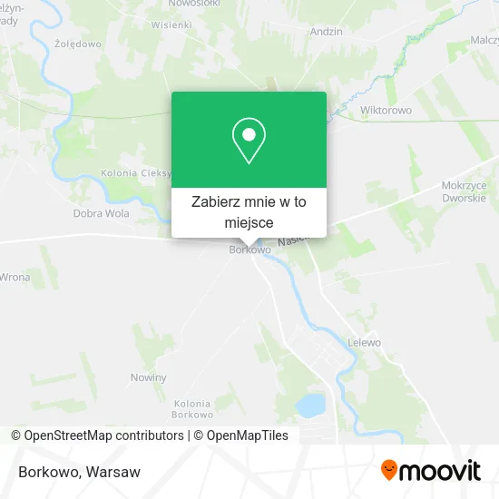 Mapa Borkowo
