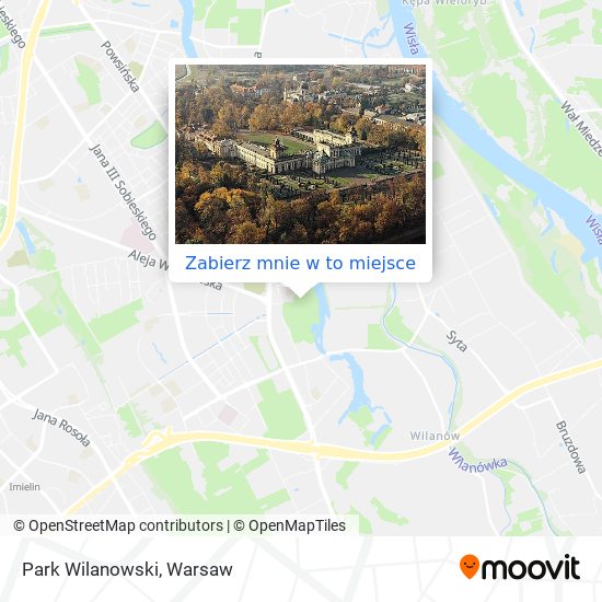 Mapa Park Wilanowski