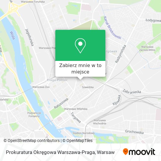 Mapa Prokuratura Okręgowa Warszawa-Praga