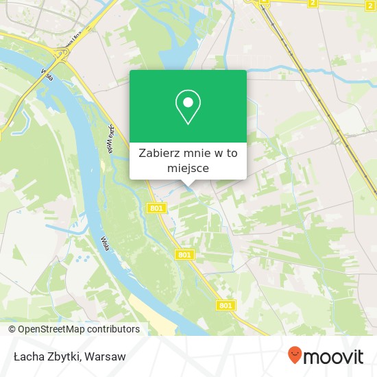 Mapa Łacha Zbytki