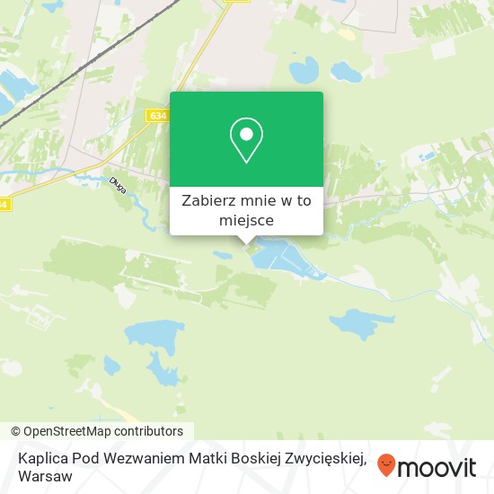 Mapa Kaplica Pod Wezwaniem Matki Boskiej Zwycięskiej