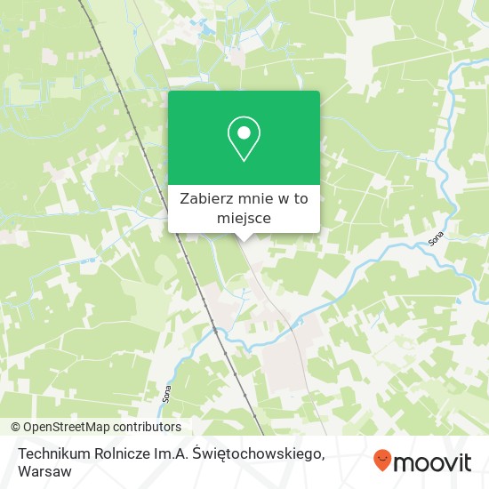 Mapa Technikum Rolnicze Im.A. Świętochowskiego