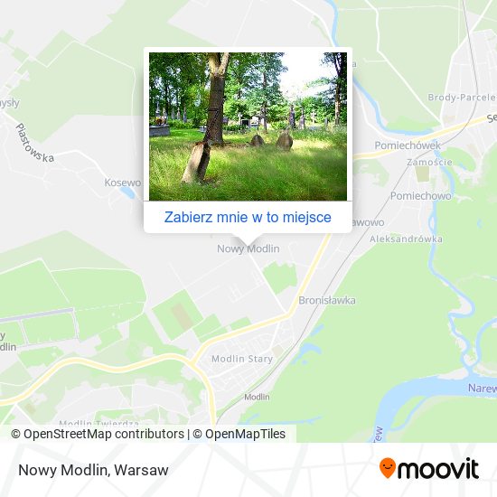 Mapa Nowy Modlin