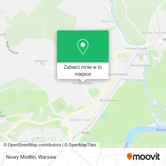 Mapa Nowy Modlin
