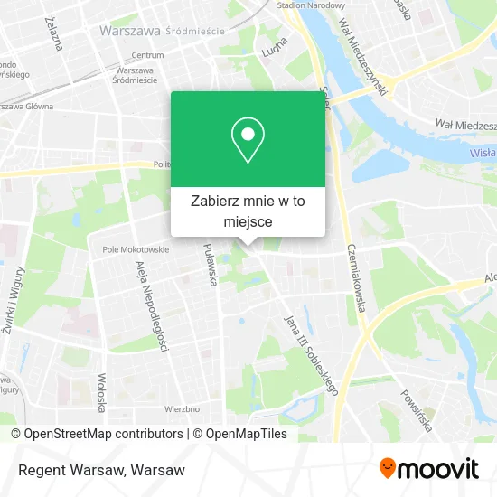 Mapa Regent Warsaw