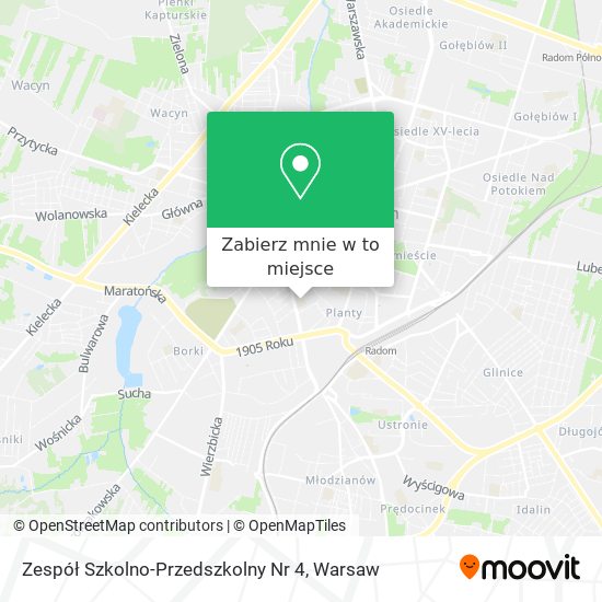 Mapa Zespół Szkolno-Przedszkolny Nr 4