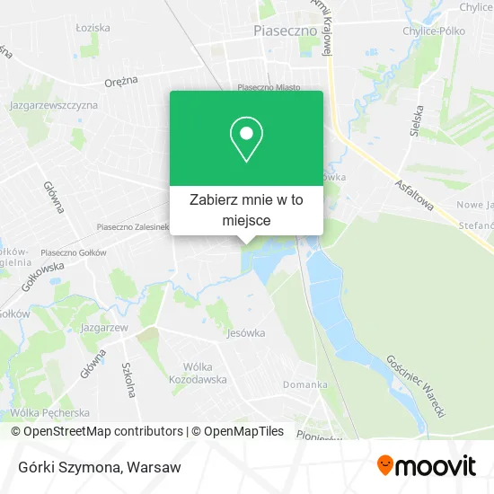 Mapa Górki Szymona