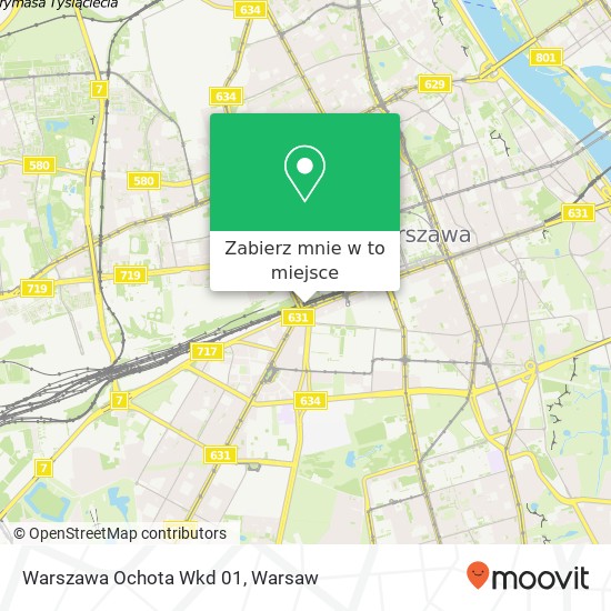 Mapa Warszawa Ochota Wkd 01