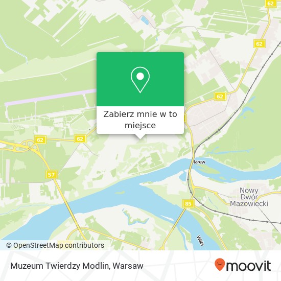 Mapa Muzeum Twierdzy Modlin