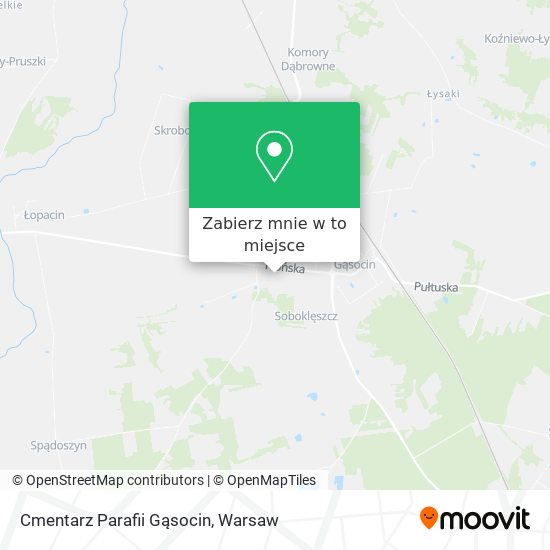 Mapa Cmentarz Parafii Gąsocin