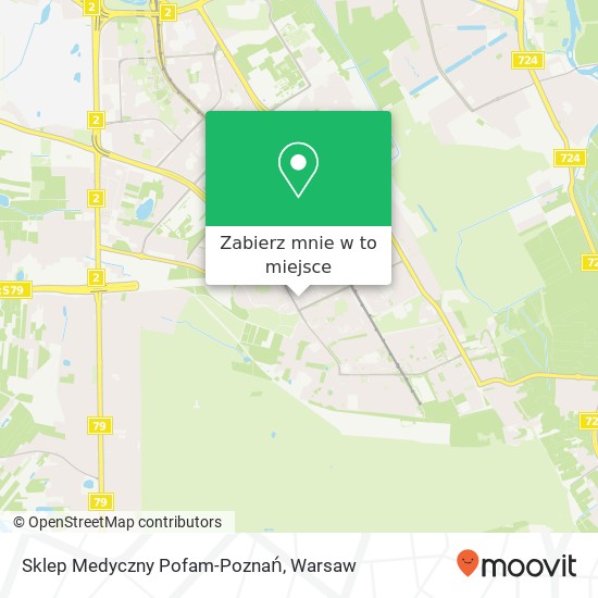 Mapa Sklep Medyczny Pofam-Poznań