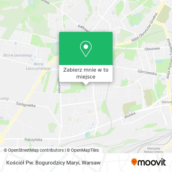 Mapa Kościół Pw. Bogurodzicy Maryi