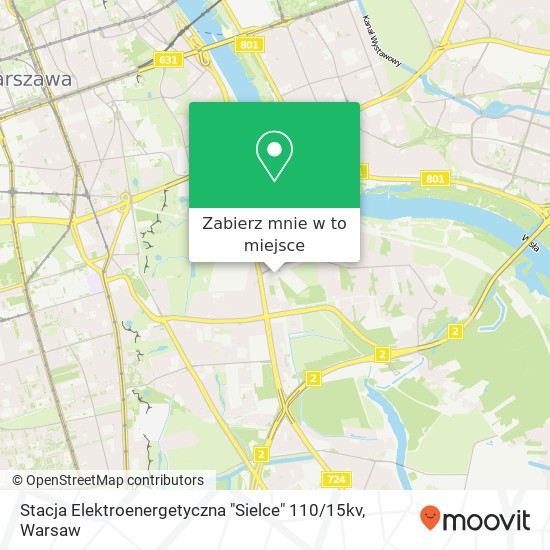 Mapa Stacja Elektroenergetyczna "Sielce" 110 / 15kv