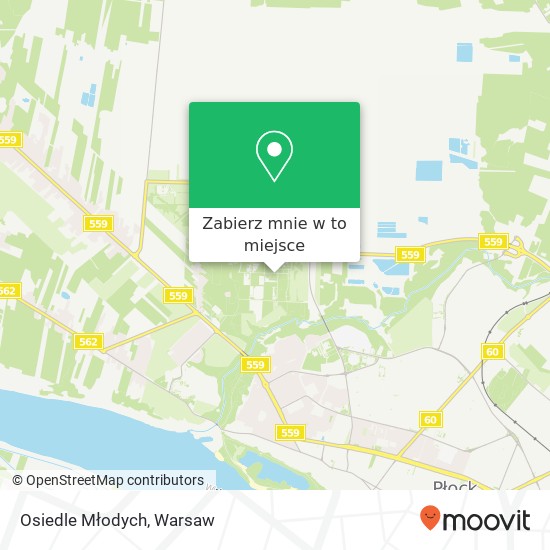 Mapa Osiedle Młodych