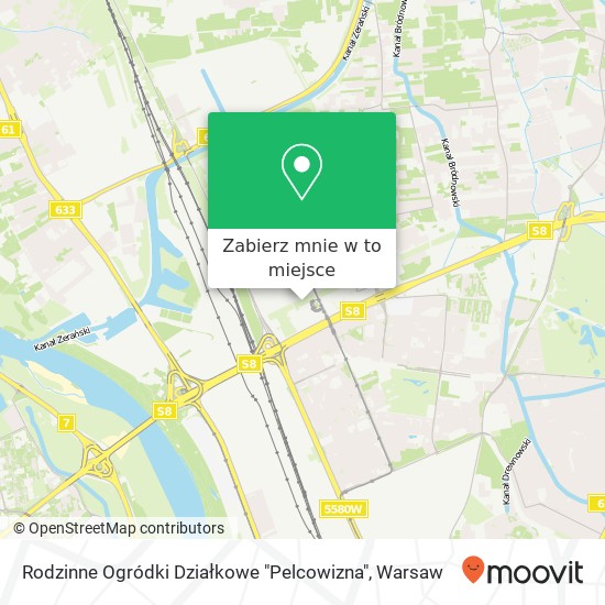 Mapa Rodzinne Ogródki Działkowe "Pelcowizna"