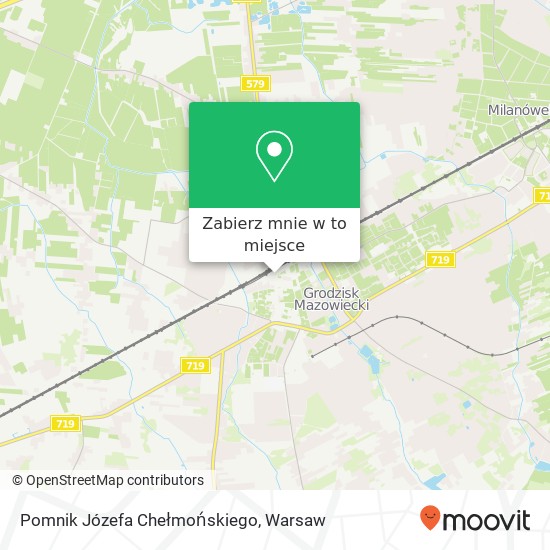 Mapa Pomnik Józefa Chełmońskiego