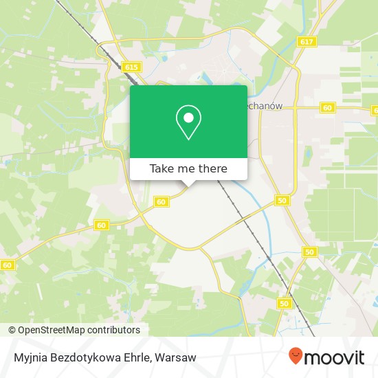 Mapa Myjnia Bezdotykowa Ehrle