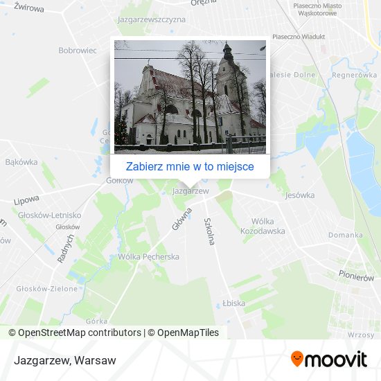 Mapa Jazgarzew