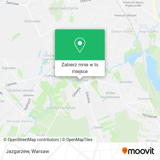 Mapa Jazgarzew