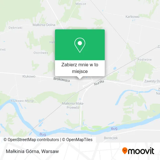 Mapa Małkinia Górna