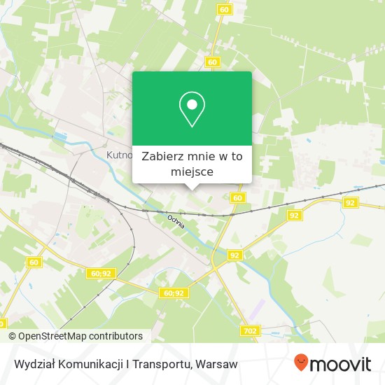 Mapa Wydział Komunikacji I Transportu