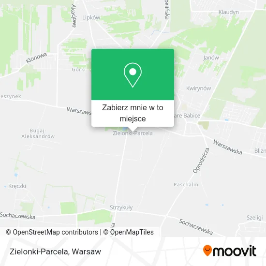 Mapa Zielonki-Parcela