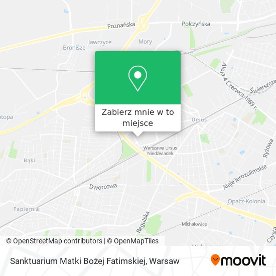 Mapa Sanktuarium Matki Bożej Fatimskiej