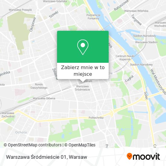 Mapa Warszawa Śródmieście 01