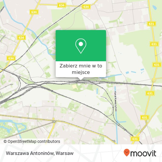 Mapa Warszawa Antoninów