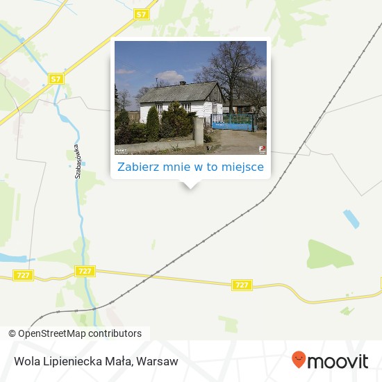 Mapa Wola Lipieniecka Mała