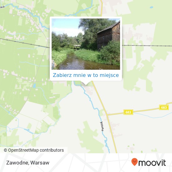 Mapa Zawodne