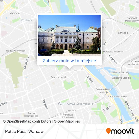 Mapa Pałac Paca