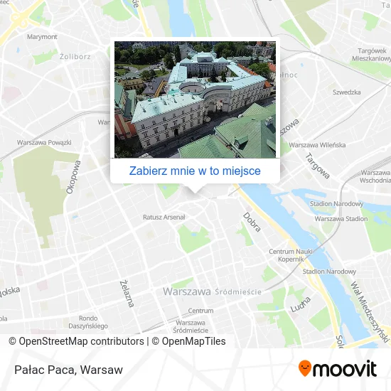 Mapa Pałac Paca